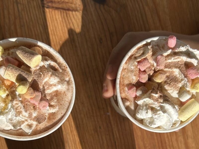 שוקו חם עם מרשמלו וקצפת